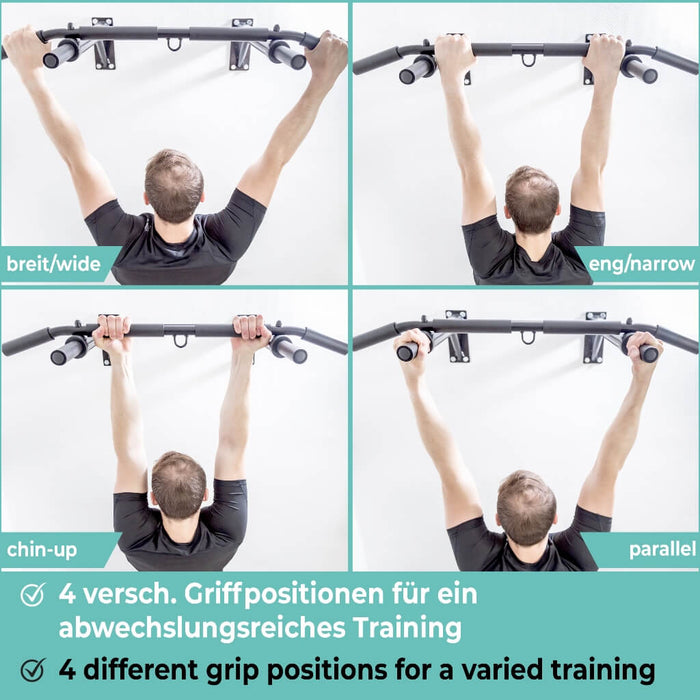 Wall Mounted Pull-Up Bar incl. Pull-Up Band And Screws