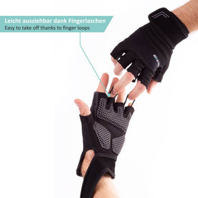 Weightlifting Gloves with Wrist Wraps for Men and Women