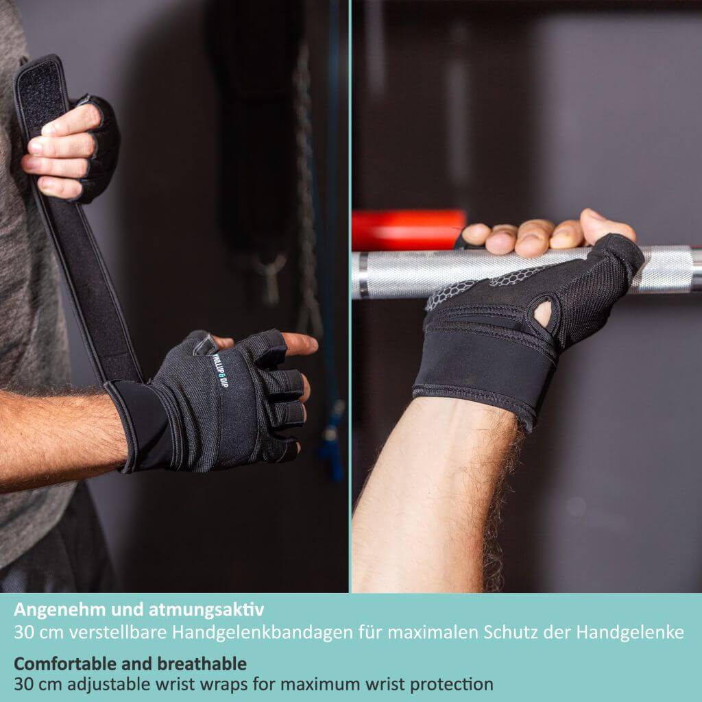 Trainingshandschuhe mit Handgelenkbandage f r M nner Frauen
