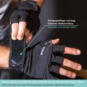 Weightlifting Gloves with Wrist Wraps for Men and Women