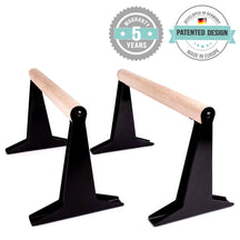 High Quality Wooden Parallettes With Ergonomic Wooden Handle - Low Or Medium Version